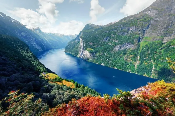 Framed Print : Breathtaking view of Sunnylvsfjorden fjord Framed Print : Breathtaking view of Sunnylvsfjorden fjord