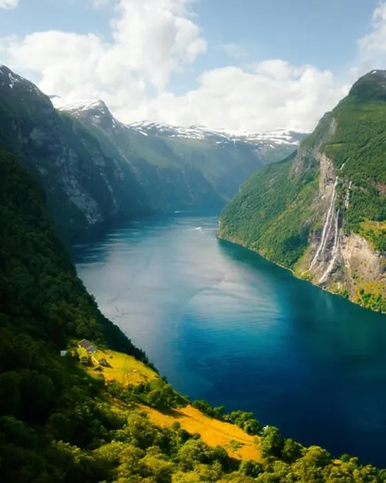 Framed Print : Breathtaking view of Sunnylvsfjorden fjord Framed Print : Breathtaking view of Sunnylvsfjorden fjord