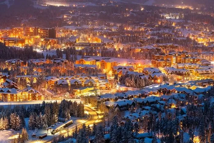 Framed Print : Breckenridge, Colorado, USA town skyline in winter at dusk Framed Print : Breckenridge, Colorado, USA town skyline in winter at dusk