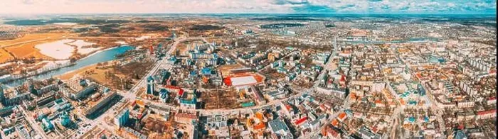 Framed Print : Brest, Belarus. Brest Cityscape Skyline In Spring Day. Bird's-eye View Of Residential Districts. Panorama Panoramic View Framed Print : Brest, Belarus. Brest Cityscape Skyline In Spring Day. Bird's-eye View Of Residential Districts. Panorama Panoramic View