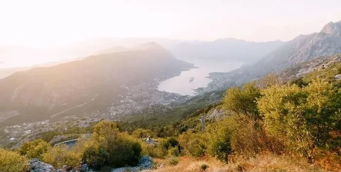 Framed Print : Bride and groom stand on the mountain above the Kotor Bay. View from Mount Lovcen Framed Print : Bride and groom stand on the mountain above the Kotor Bay. View from Mount Lovcen