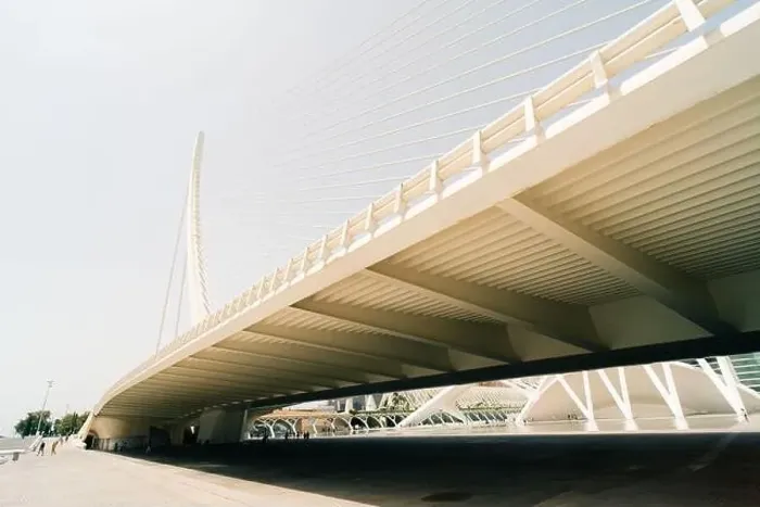 Framed Print : Bridge at the City of Arts and Sciences in Valencia, Spain - may 2023. High quality photo Framed Print : Bridge at the City of Arts and Sciences in Valencia, Spain - may 2023. High quality photo
