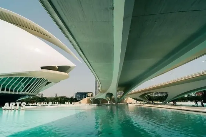 Framed Print : Bridge at the City of Arts and Sciences in Valencia, Spain - may 2023. High quality photo Framed Print : Bridge at the City of Arts and Sciences in Valencia, Spain - may 2023. High quality photo