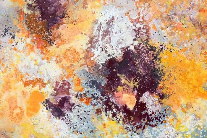 Framed Print : Bright expression abstract painting for home or office interior