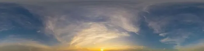 Framed Print : Bright sunset sky panorama with Cirrus clouds Framed Print : Bright sunset sky panorama with Cirrus clouds