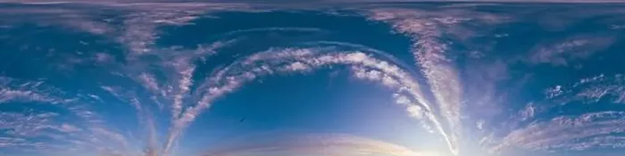 Framed Print : Bright sunset sky panorama with Cirrus clouds Framed Print : Bright sunset sky panorama with Cirrus clouds