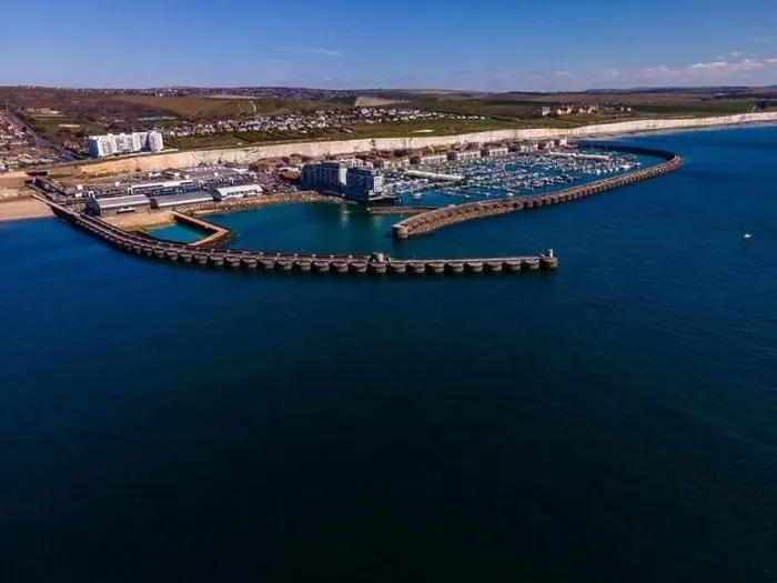 Framed Print : Brighton Marina Aerial Photo, Spring Time, Drone Photo from the sea, overlooking Brighton Marina, and the South Downs Framed Print : Brighton Marina Aerial Photo, Spring Time, Drone Photo from the sea, overlooking Brighton Marina, and the South Downs