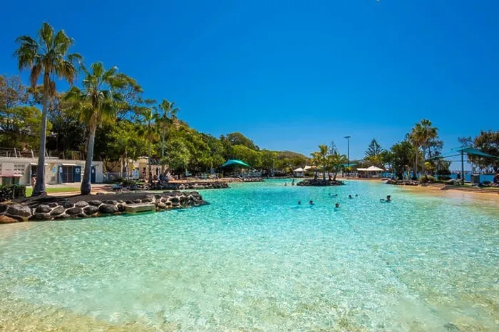 Framed Print : Brisbane, AUS - Sept 09, 2018: Settlement Cove Lagoon on the beach on sunny day, Redcliffe, Brisbane, Australia Framed Print : Brisbane, AUS - Sept 09, 2018: Settlement Cove Lagoon on the beach on sunny day, Redcliffe, Brisbane, Australia