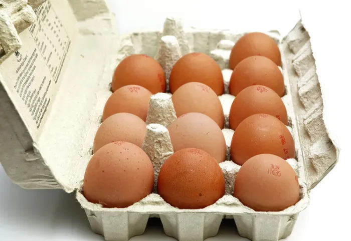 Framed Print : British eggs in egg box england uk Framed Print : British eggs in egg box england uk