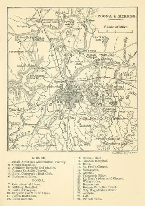 Framed Print : BRITISH INDIA. Sketch maps of the cities of Poona (Pune) & Kirkee 1905 old Framed Print : BRITISH INDIA. Sketch maps of the cities of Poona (Pune) & Kirkee 1905 old