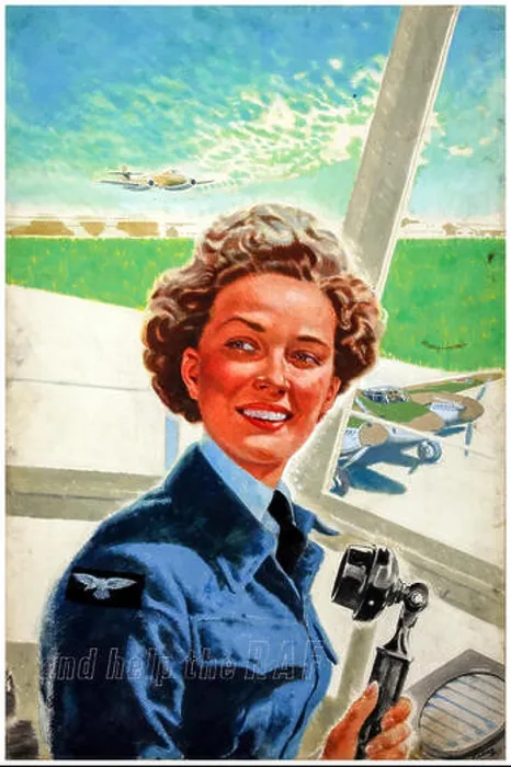 Framed Print : British, WW2, Forces Recruitment poster, W.A.A.F. - And help the R.A.F. poster, 1939-1946 Framed Print : British, WW2, Forces Recruitment poster, W.A.A.F. - And help the R.A.F. poster, 1939-1946