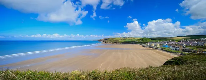 Framed Print : Broad Haven St Brides Bay Pembrokeshire Wales Framed Print : Broad Haven St Brides Bay Pembrokeshire Wales