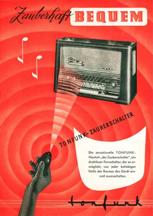 Framed Print : broadcast, radio, wireless remote control for radio sets of Tonfunk Framed Print : broadcast, radio, wireless remote control for radio sets of Tonfunk