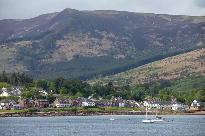 Framed Print : Brodick harbour from the calmac ferry Framed Print : Brodick harbour from the calmac ferry