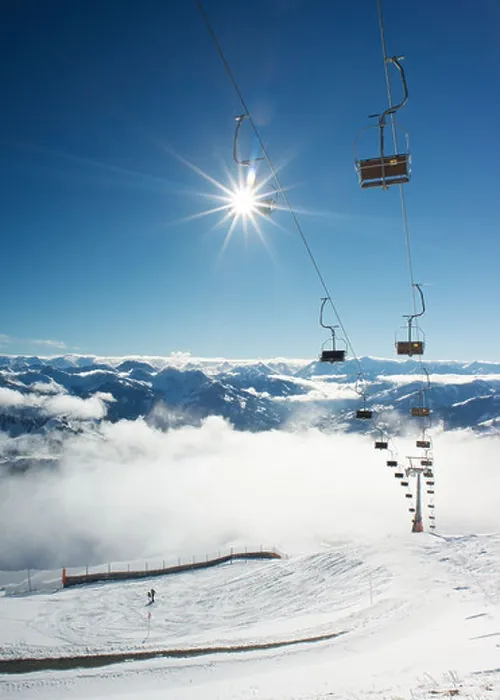 Framed Print : Brunellenfeld ski lift kitzbuhel Austria Framed Print : Brunellenfeld ski lift kitzbuhel Austria