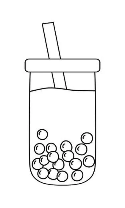 Framed Print : Bubble tea showing boba pearls and straw in rounded glass tumbler Framed Print : Bubble tea showing boba pearls and straw in rounded glass tumbler