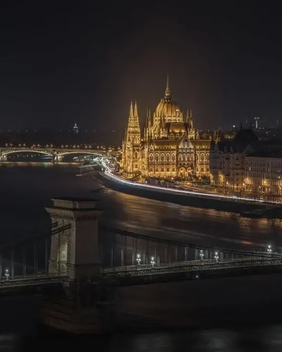 Framed Print : Budapest danube nightscape parlament Danube Framed Print : Budapest danube nightscape parlament Danube