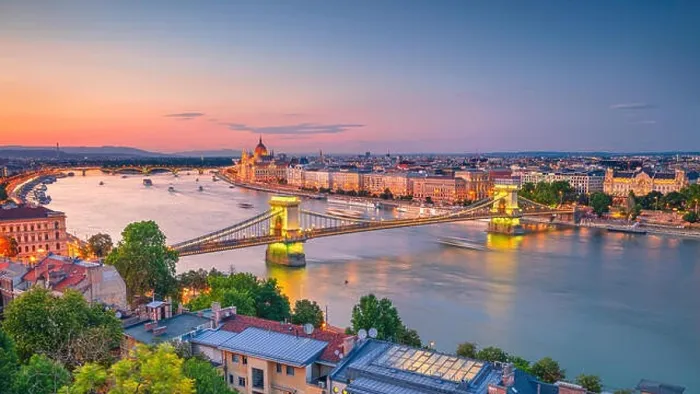 Framed Print : Budapest, Hungary. Aerial cityscape image of Budapest panorama with Chain Bridge and parliament building during summer sunset Framed Print : Budapest, Hungary. Aerial cityscape image of Budapest panorama with Chain Bridge and parliament building during summer sunset