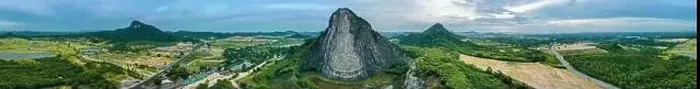 Framed Print : Buddha Mountain in Pattaya, Chonburi, Thailand