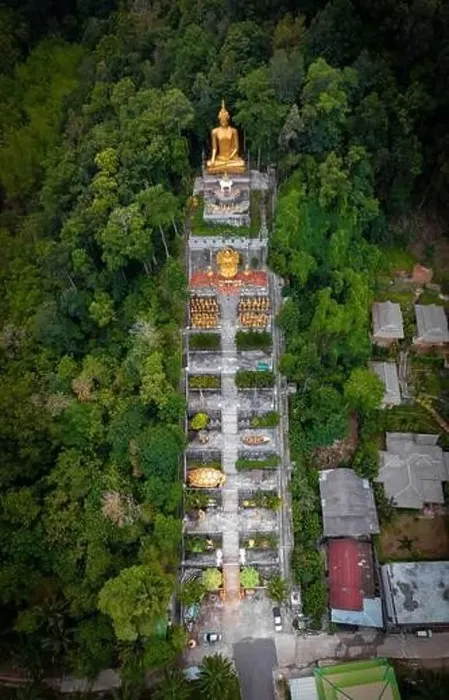 Framed Print : Buddha Mountain temple in Krabi, Thailand Framed Print : Buddha Mountain temple in Krabi, Thailand