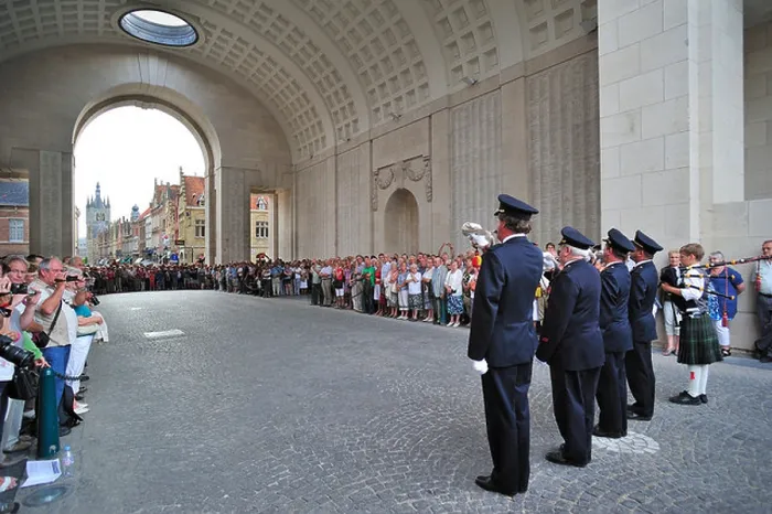 Framed Print : Buglers at WWI Last Post Ceremony under Menin Gate Memorial to commemorate British First World War One soldiers Framed Print : Buglers at WWI Last Post Ceremony under Menin Gate Memorial to commemorate British First World War One soldiers
