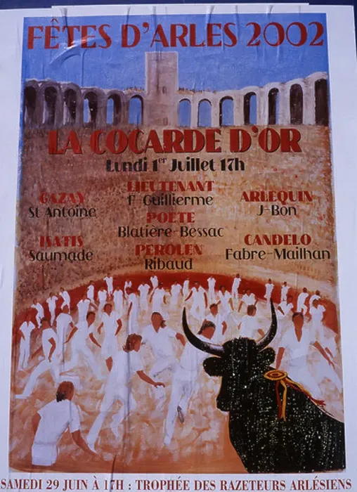 Framed Print : Bullfighting poster Les Arenes Arles Provence France Framed Print : Bullfighting poster Les Arenes Arles Provence France