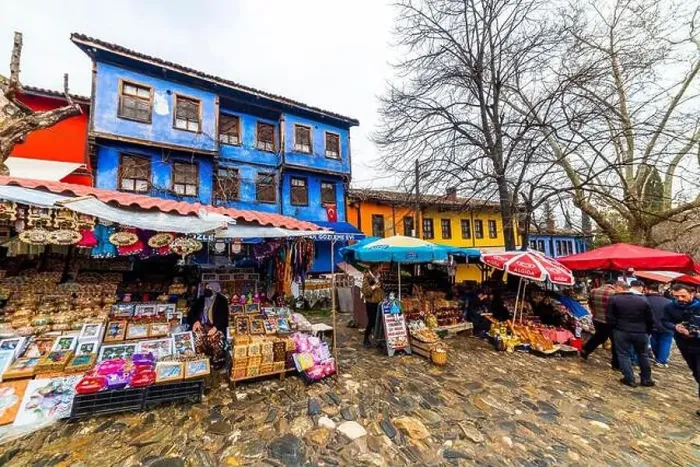 Framed Print : BURSA, TURKEY - MARCH 6, 2022: Cumalikizik Village in Bursa