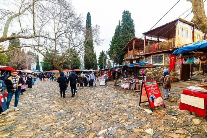Framed Print : BURSA, TURKEY - MARCH 6, 2022: Cumalikizik Village in Bursa Framed Print : BURSA, TURKEY - MARCH 6, 2022: Cumalikizik Village in Bursa