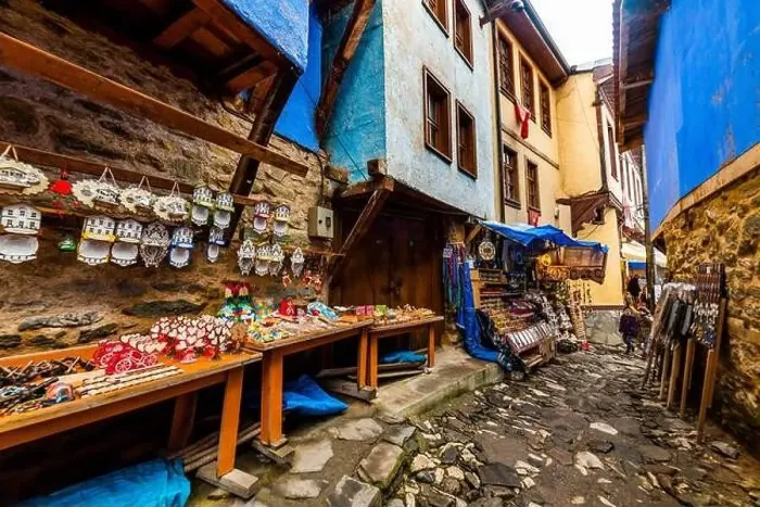 Framed Print : BURSA, TURKEY - MARCH 6, 2022: Cumalikizik Village in Bursa Framed Print : BURSA, TURKEY - MARCH 6, 2022: Cumalikizik Village in Bursa