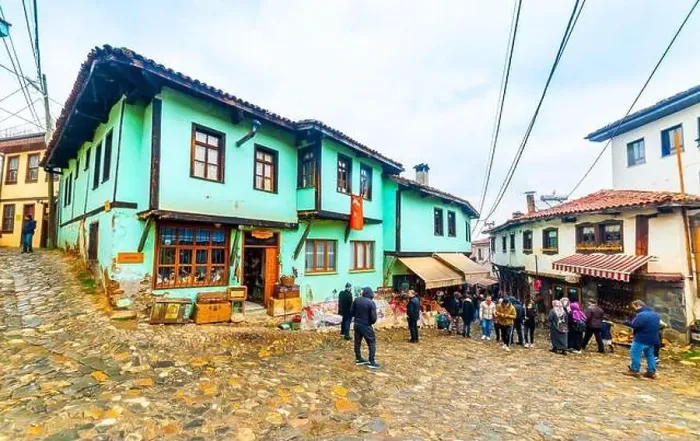 Framed Print : BURSA, TURKEY - MARCH 6, 2022: Cumalikizik Village in Bursa Framed Print : BURSA, TURKEY - MARCH 6, 2022: Cumalikizik Village in Bursa