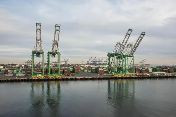 Framed Print : The busiest container port in North America Framed Print : The busiest container port in North America