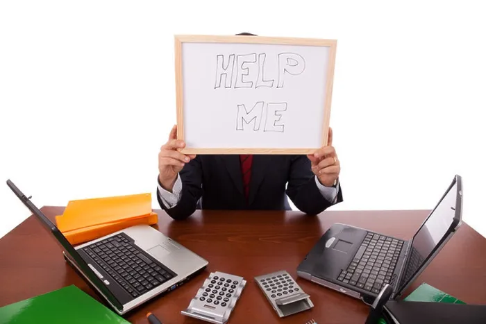 Framed Print : businessman asking for help (hiding his head) Framed Print : businessman asking for help (hiding his head)