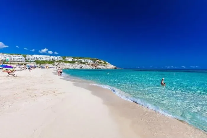 Framed Print : CALA MESQUIDA, MALLORCA, SPAIN - 19 July 2020: People enjoying beautiful sandy beach of on Mallorca Framed Print : CALA MESQUIDA, MALLORCA, SPAIN - 19 July 2020: People enjoying beautiful sandy beach of on Mallorca