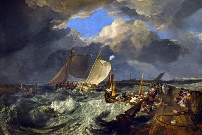 Framed Print : Calais Pier (An English Packet Arriving) 1803 by Joseph Mallord William Turner 1775–1851 United Kingdom Framed Print : Calais Pier (An English Packet Arriving) 1803 by Joseph Mallord William Turner 1775–1851 United Kingdom