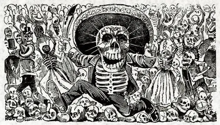 Framed Print : Calaveras Oaxaquena by Mexican political printmaker and engraver, Jose Guadalupe Posada (1852-1913) Framed Print : Calaveras Oaxaquena by Mexican political printmaker and engraver, Jose Guadalupe Posada (1852-1913)