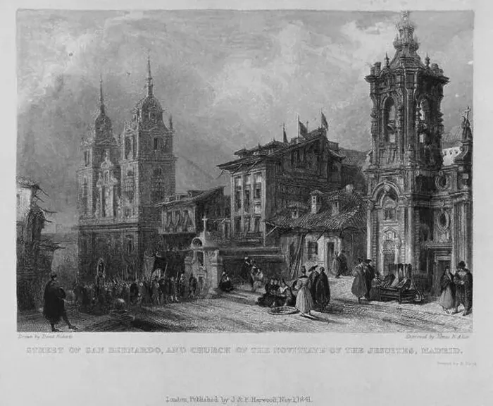 Framed Print : CALLE DE SAN BERNARDO - GRABADO POR JAMES B ALLEN EN EL SIGLO XIX Framed Print : CALLE DE SAN BERNARDO - GRABADO POR JAMES B ALLEN EN EL SIGLO XIX