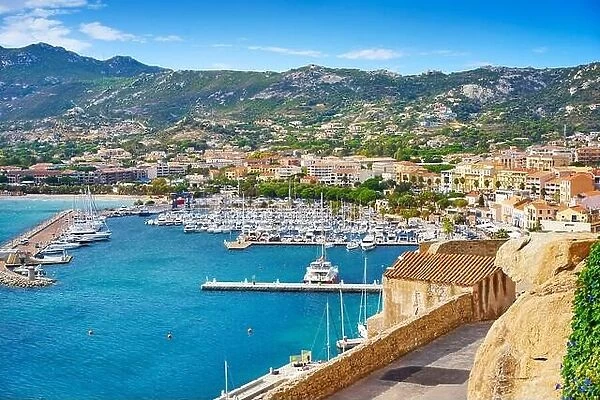 Calvi, view to Qaui Landry, Balagne, West Coast, Corsica Island, France