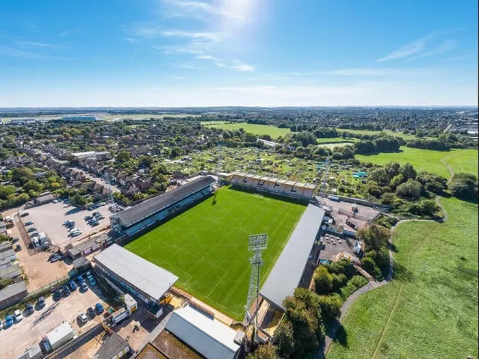 Framed Print : Cambridge united football stadium Framed Print : Cambridge united football stadium