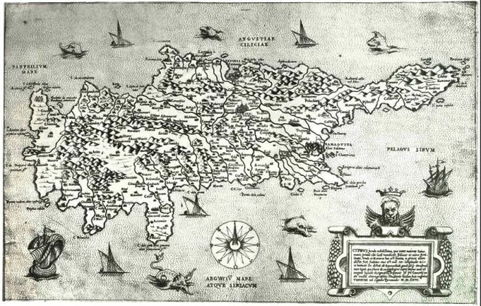 Framed Print : Camocio, Map of Cyprus Framed Print : Camocio, Map of Cyprus