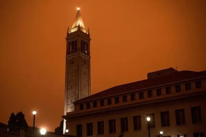 Framed Print : The Campanile clock tower on the campus of UC Berkeley Framed Print : The Campanile clock tower on the campus of UC Berkeley