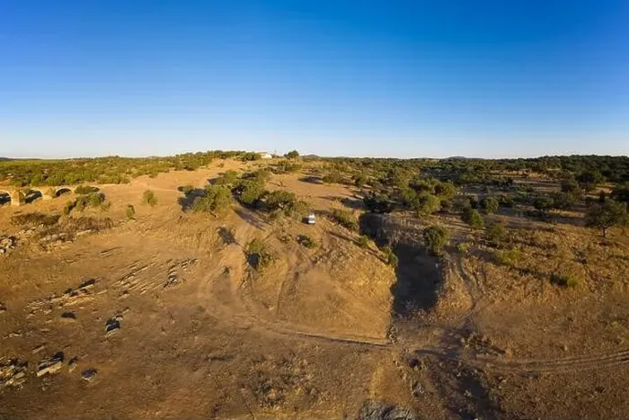 Framed Print : Camper van drone aerial view alone on an Alentejo landscape between the trees, in Portugal Framed Print : Camper van drone aerial view alone on an Alentejo landscape between the trees, in Portugal
