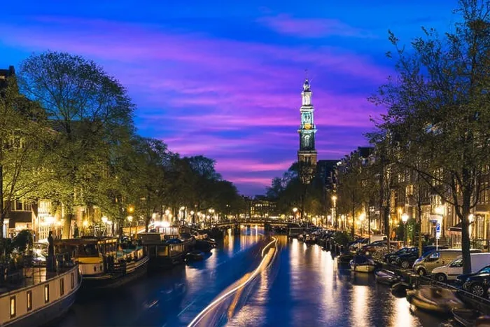 Framed Print : Canals of Amsterdam at night in Netherlands. Amsterdam is the capital and most populous city of the Netherlands Framed Print : Canals of Amsterdam at night in Netherlands. Amsterdam is the capital and most populous city of the Netherlands
