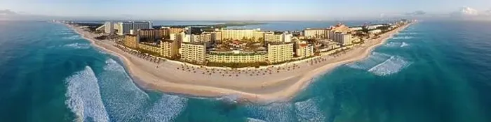 Framed Print : Cancun beach and The Royal Islander Resort Framed Print : Cancun beach and The Royal Islander Resort
