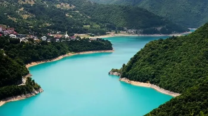 Framed Print : Canyon lake Piva, Montenegro Framed Print : Canyon lake Piva, Montenegro