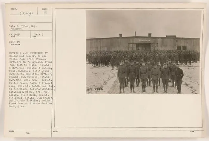 Framed Print : Caption: The photograph shows the personnel of the Q Framed Print : Caption: The photograph shows the personnel of the Q