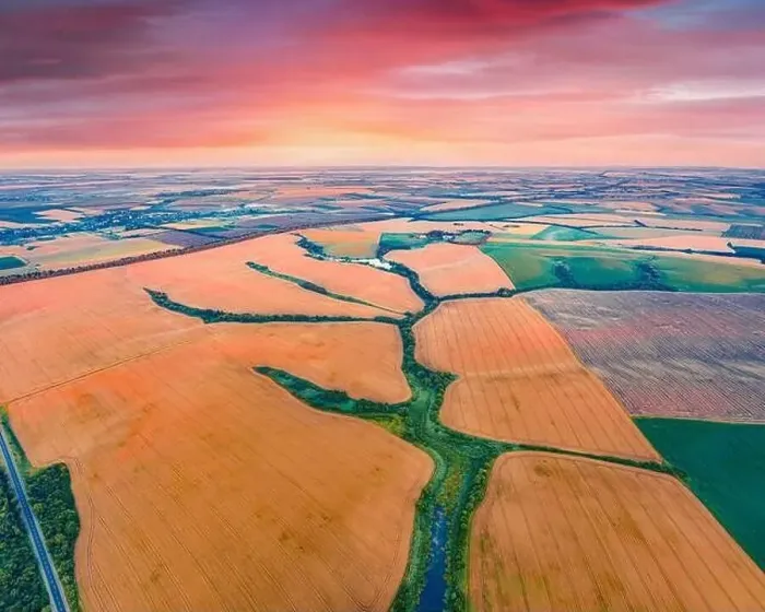 Framed Print : Captivating sunrise on Ukrainian countryside Framed Print : Captivating sunrise on Ukrainian countryside