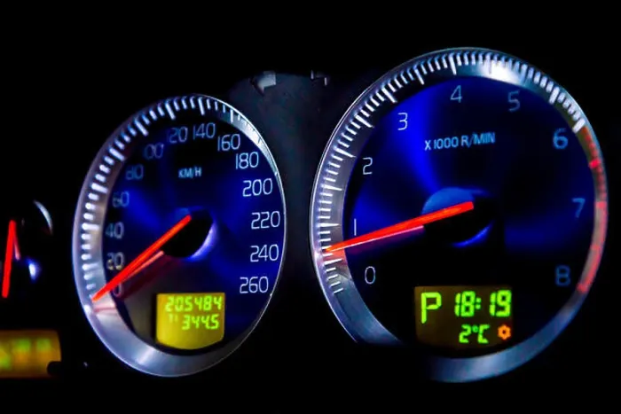 Framed Print : Car dashboard dials Framed Print : Car dashboard dials