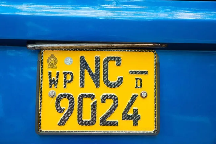 Framed Print : Car number plate, Sri Lanka Framed Print : Car number plate, Sri Lanka