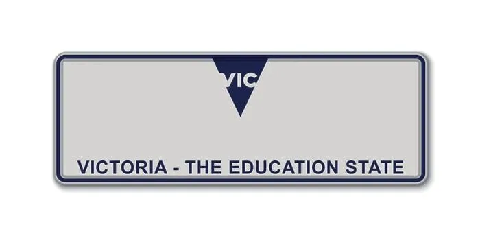 Framed Print : Car number plate. Vehicle registration license of Victoria State of Australia Framed Print : Car number plate. Vehicle registration license of Victoria State of Australia