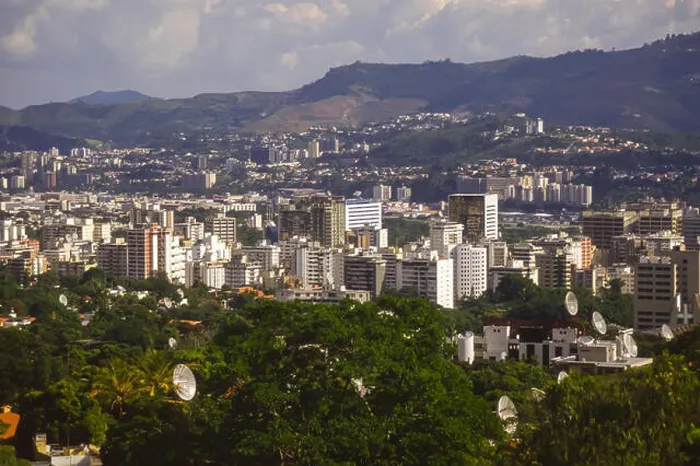 Framed Print : CARACAS, VENEZUELA - east side of city. October 1992 Framed Print : CARACAS, VENEZUELA - east side of city. October 1992